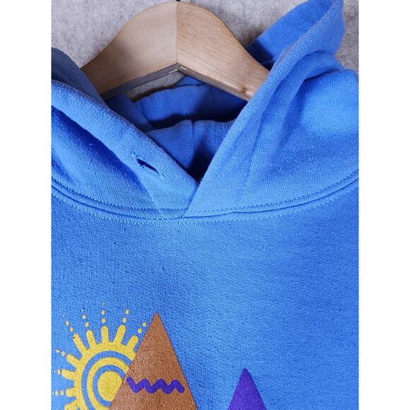 SAMOAS ADVENTURES PLEASE Blue Pullover Pockets Hoodie Sweatshirt SZ S - Picture 4 of 6
